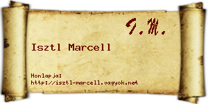 Isztl Marcell névjegykártya