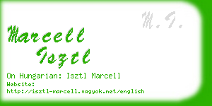 marcell isztl business card